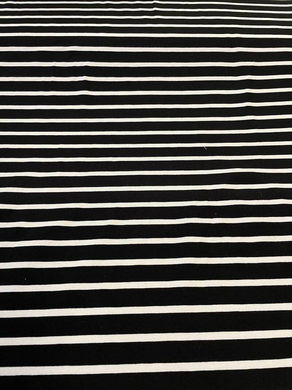 Viscose Jersey schwarz/weiß