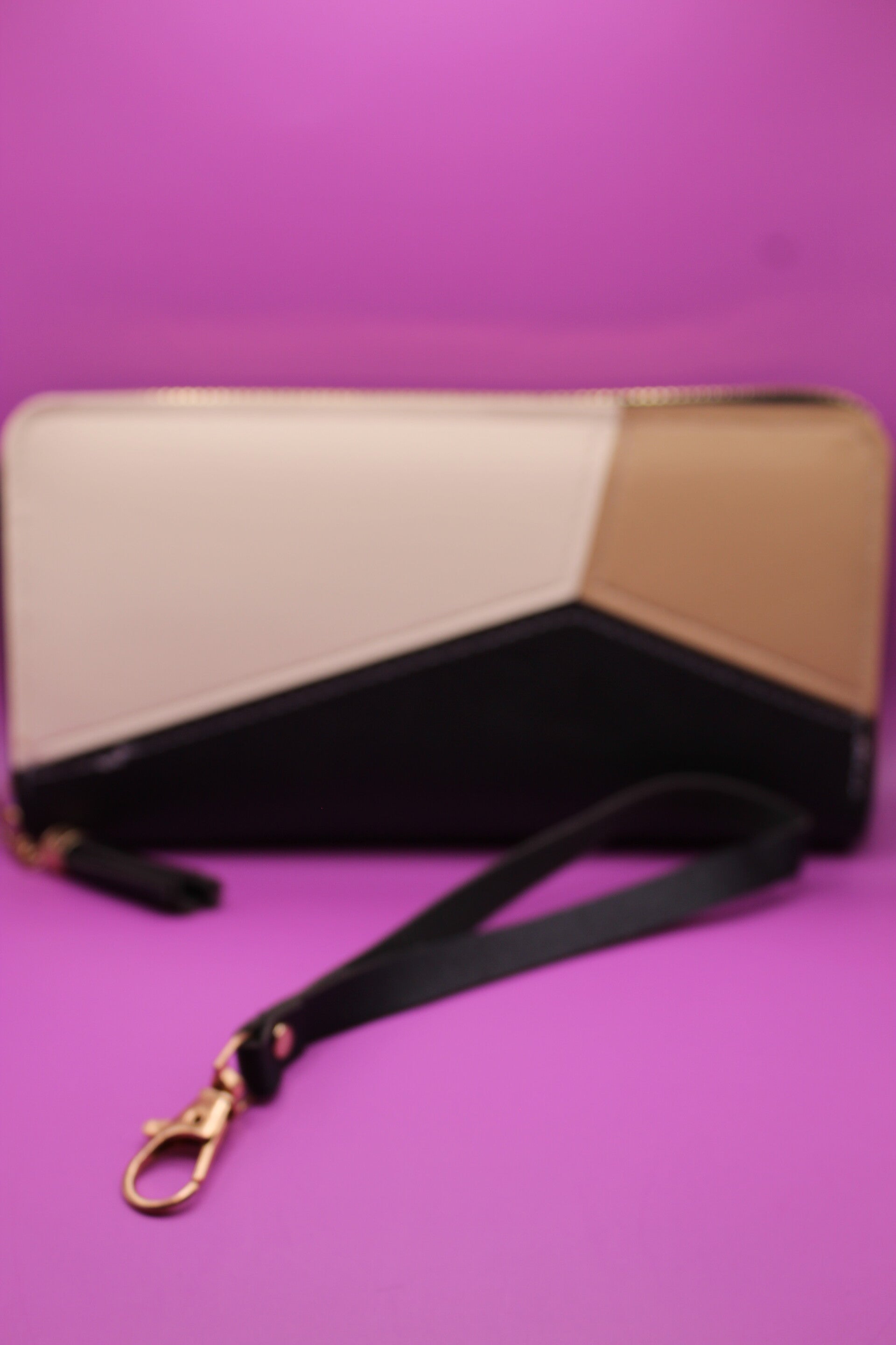 Geldbörse schwarz braun weiß