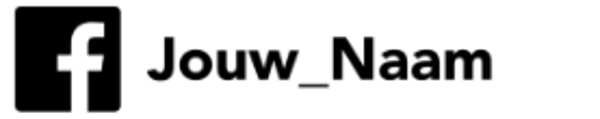 facebook naam sticker x4