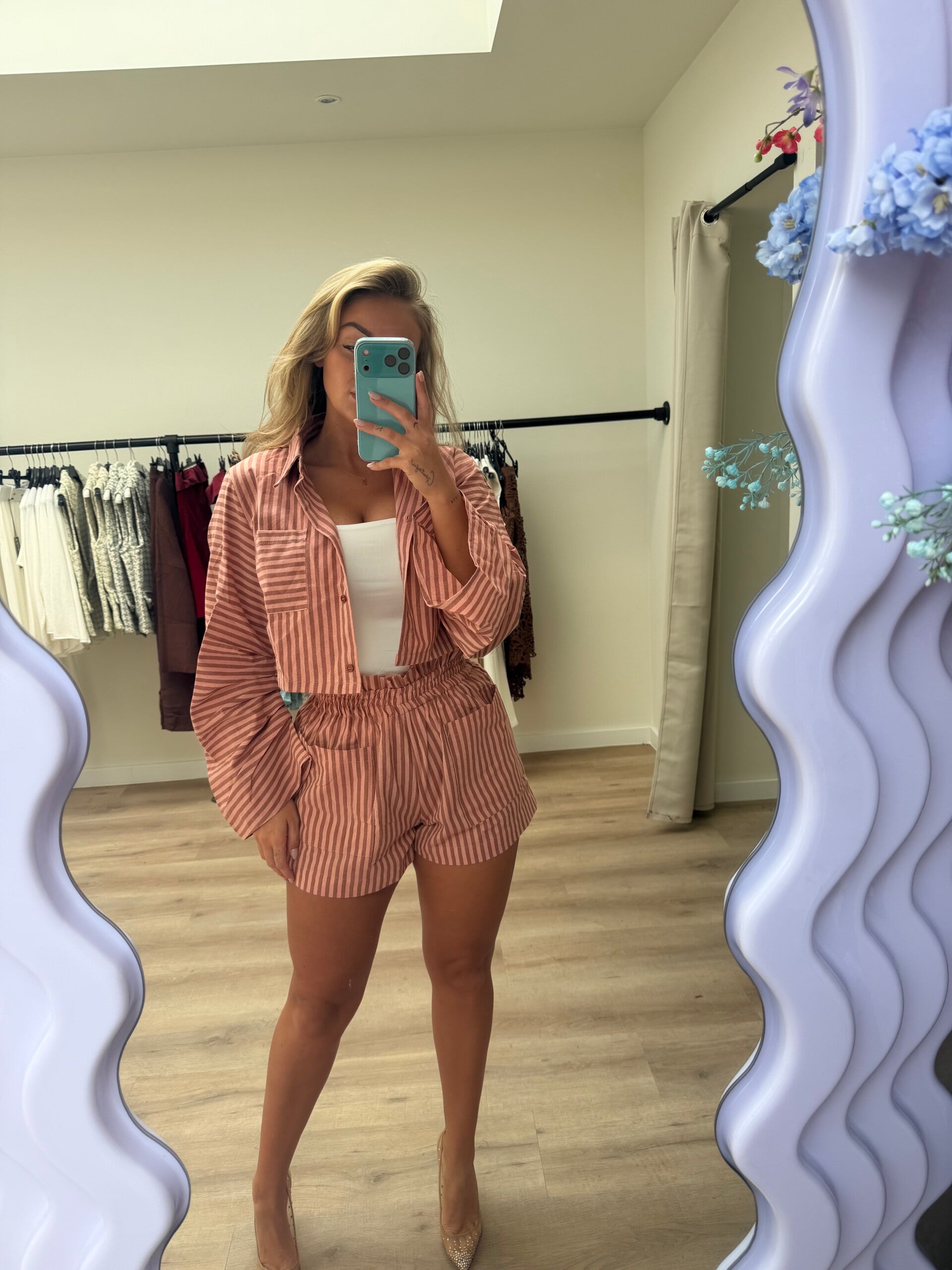 Striped two piece