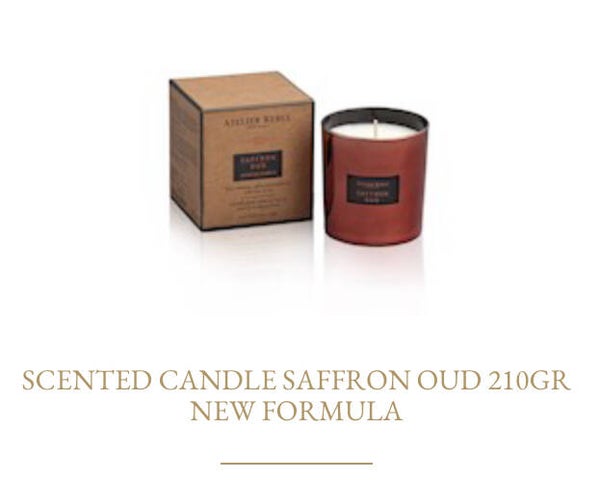 Saffron Oud Scented Candle