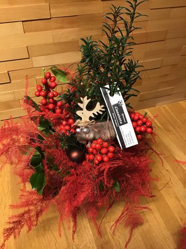 Rood kerststuk