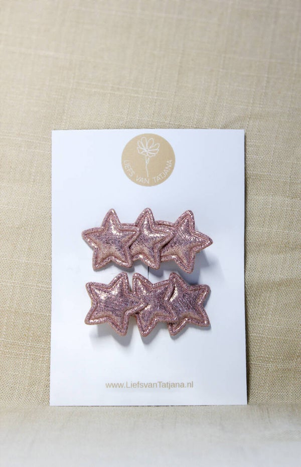 Glitter stars - roze