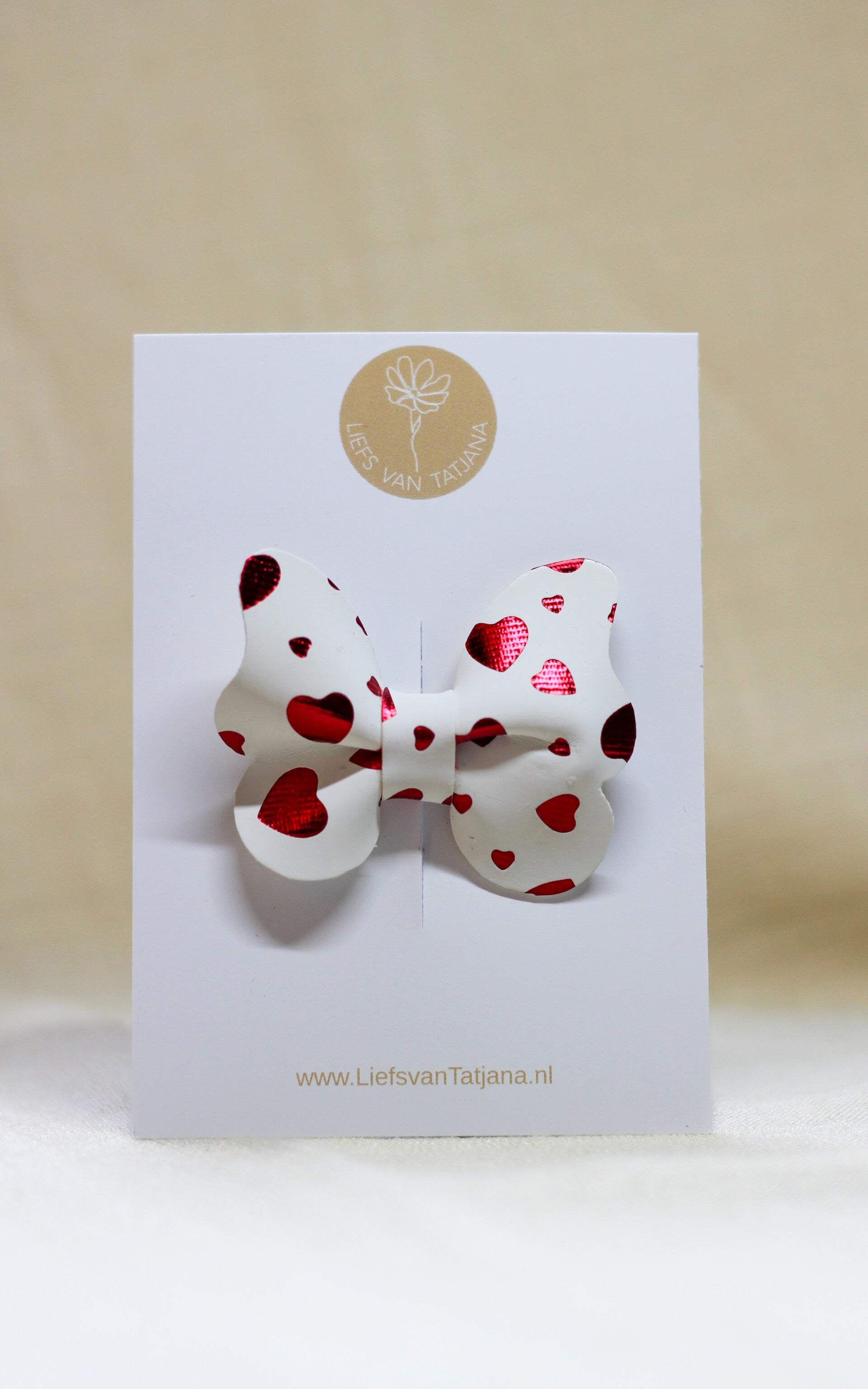 Vlinder hartjes leer