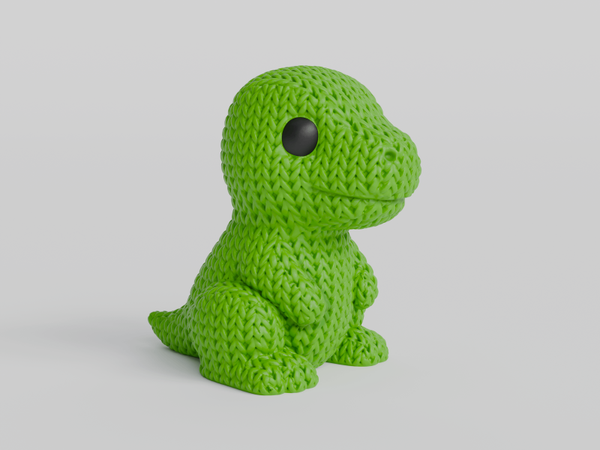 3D Knitted animal 'dino'