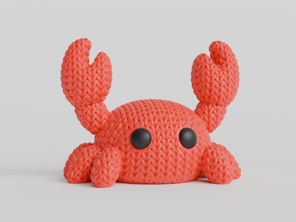 3D Knitted animal 'krab'