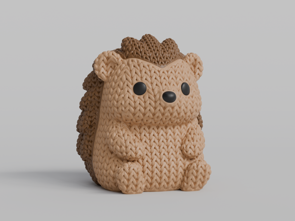 3D Knitted animal 'egel'