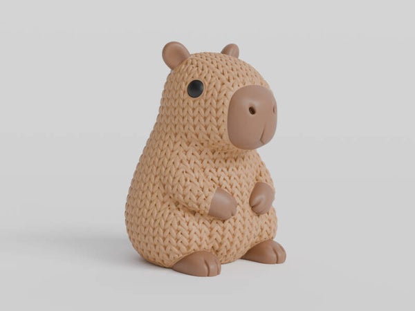 3D Knitted animal 'Capibara'