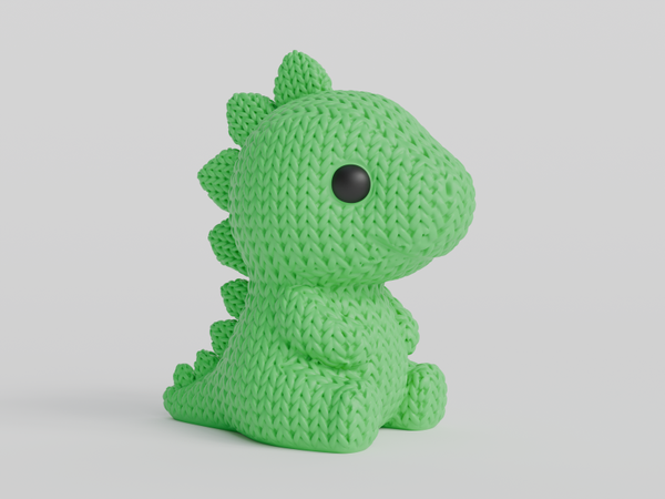 3D Knitted animal 'dino t-rex'