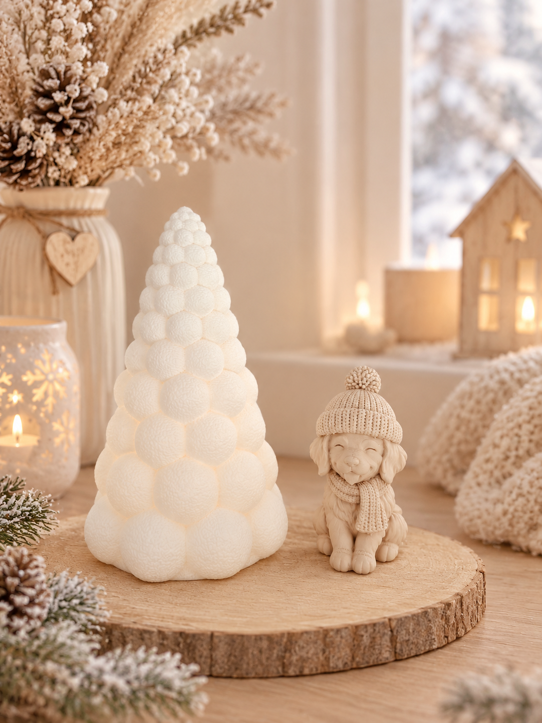 3D winters hondje 'Balou'