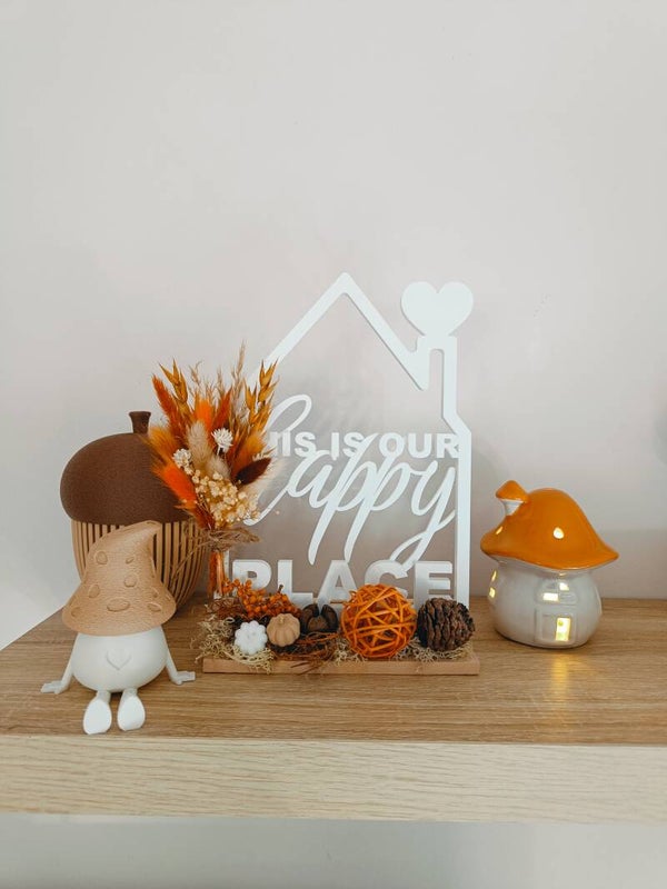 3D Huisje 'This is our happy place'