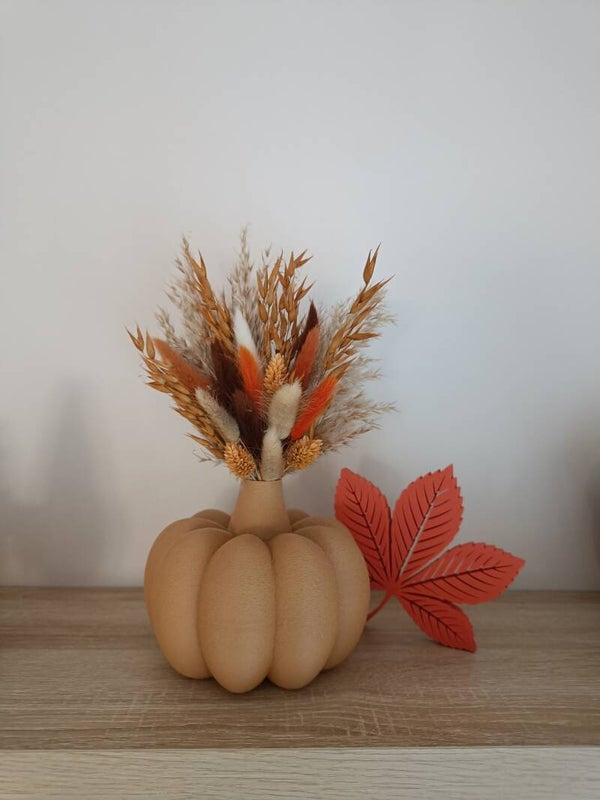 3D pompoenvaas medium bruin Sabredesign