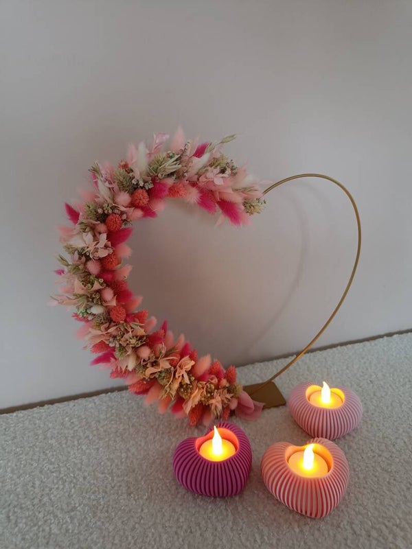 Staander hart goud 'candy'