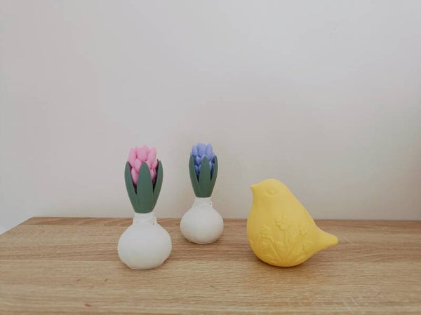 3D Hyacint met witte bol