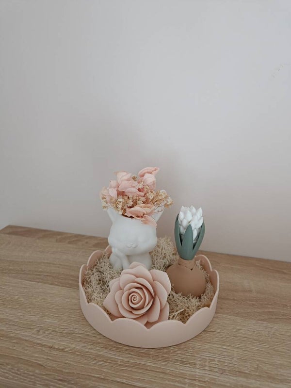 Schaaltje 'little bunny' light rose