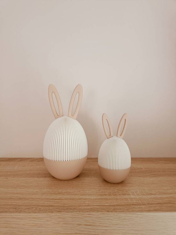 3D voorraadpot 'bunny' beige/wit