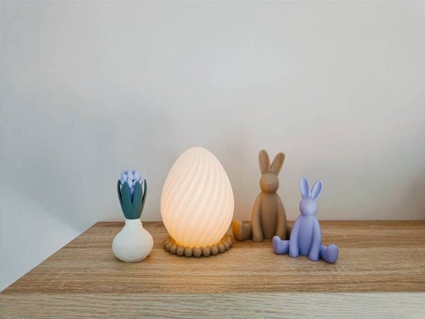 3D ei met LED theelicht