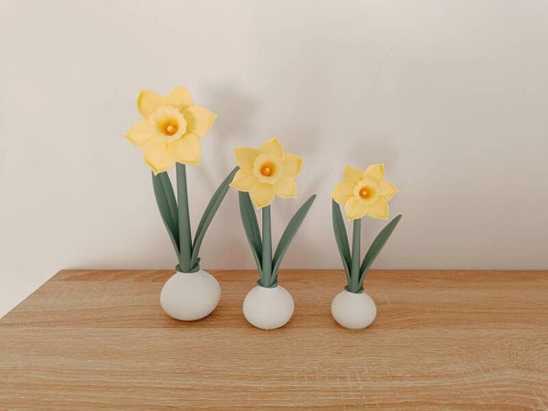 3D paasbloem geel