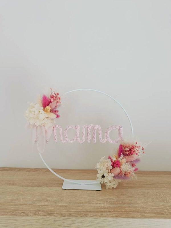 Ring droogbloemen 'mama'