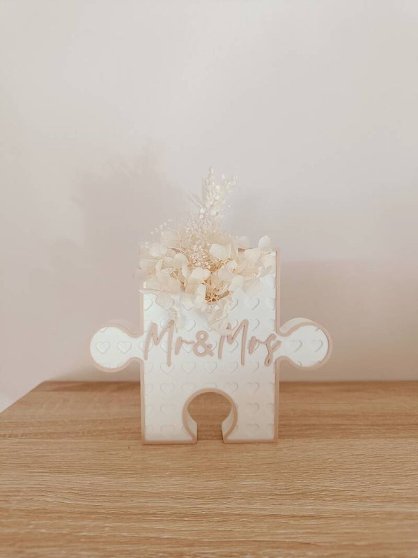 3D Puzzelstuk 'mr en mrs'