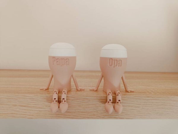 3D Zittend pintje bier 'opa/papa'