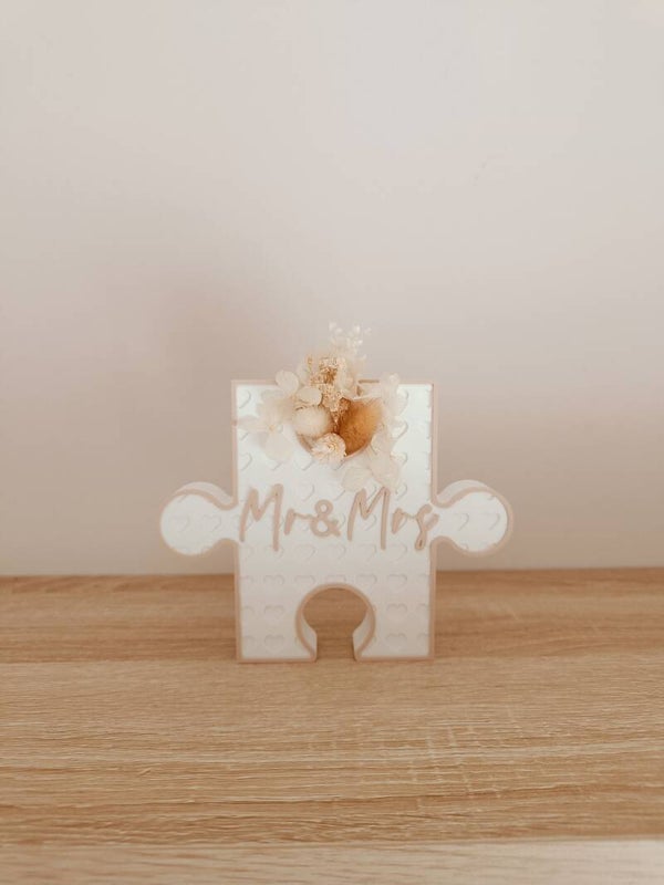 3D Puzzelstuk 'mr en mrs'
