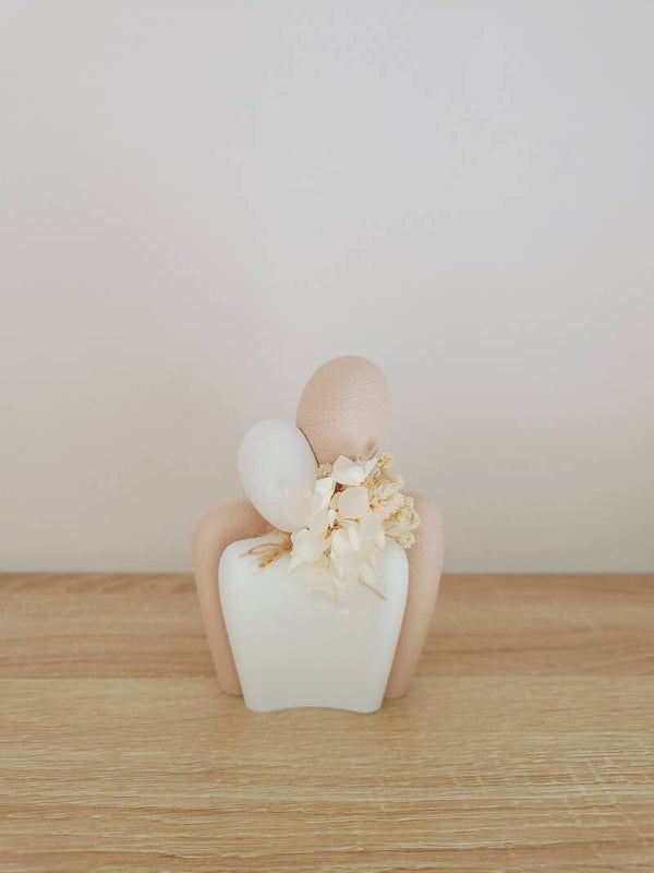 3D Borstbeeld 'koppel'