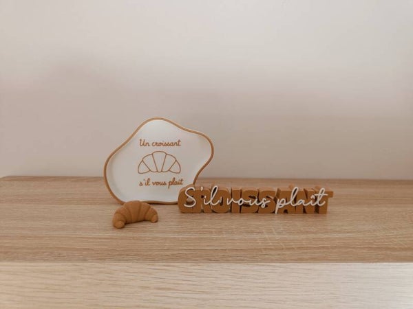 3D SET 'croissant s'il vous plait'