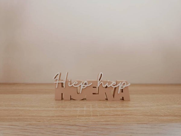 3D Wordpop 'Hiep hiep hoera'