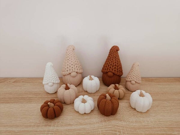 3D 'Knitted' pompoen mini