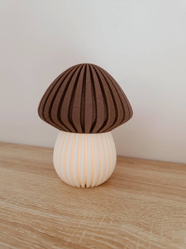 3D moderne paddestoel met Led-theelicht