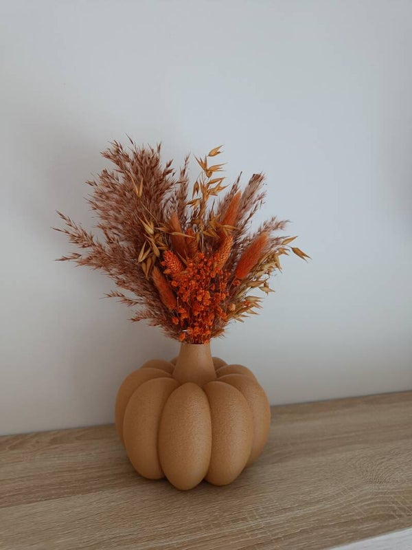 3D Pompoenvaas L zonder droogbloemen