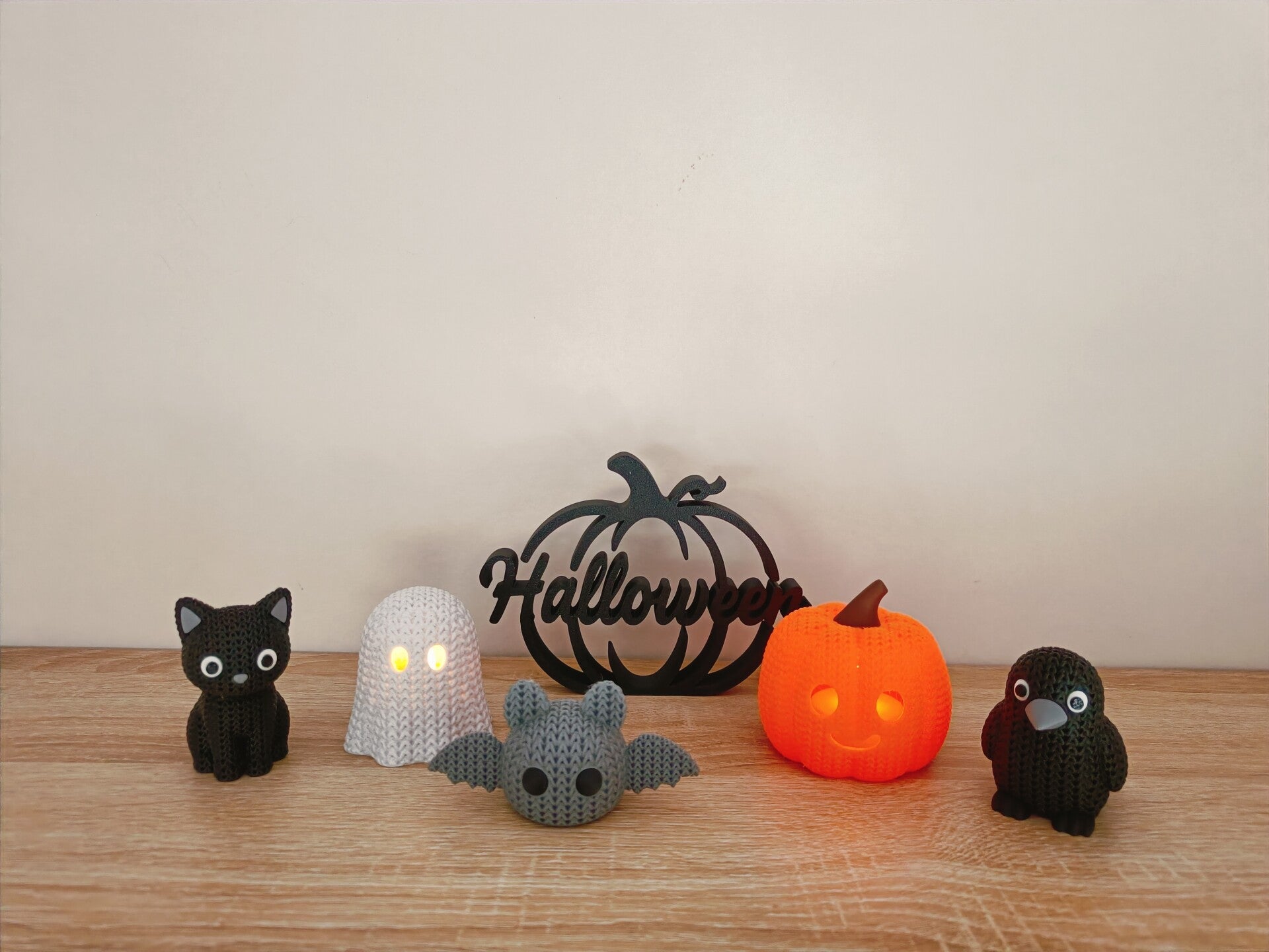 3D 'knitted' grijze vleermuis