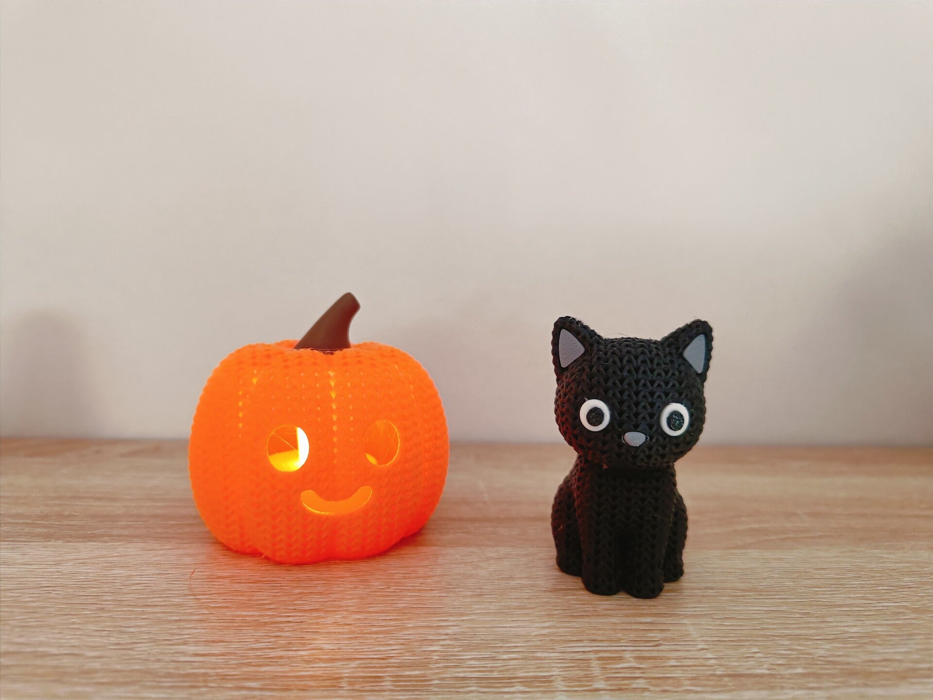 3D 'knitted' zwarte kat