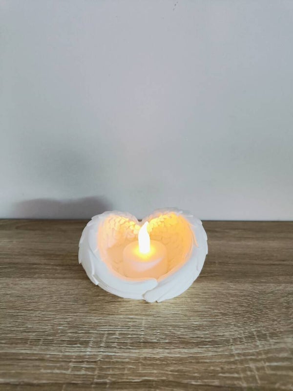 3D 'angel wings' met led-theelicht