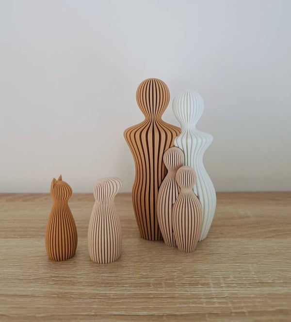 3D Gezinsbeeldje (1 tot 5 kids)