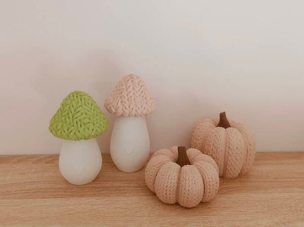 3D 'Knitted' paddenstoel met dikker hartje