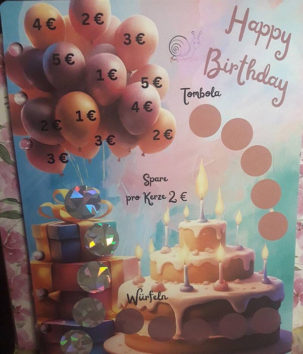 Happy Birthday - gelocht