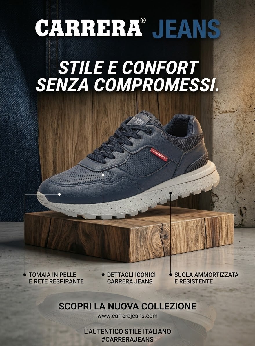 Sneakers uomo firmate CARRERA JEANS