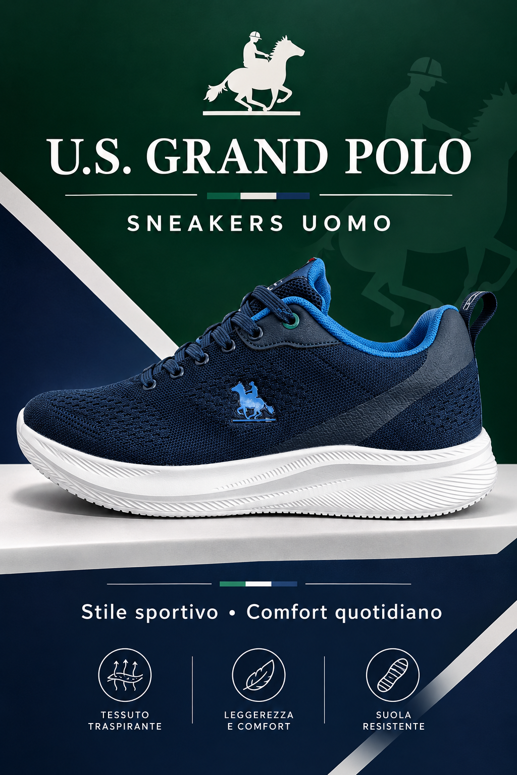Sneakers da uomo firmate U. S. GRAND POLO