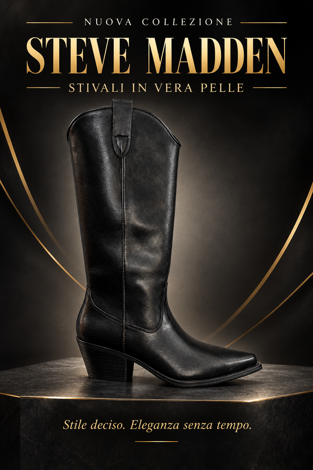 STEVE MADDEN Stivali in Vera Pelle