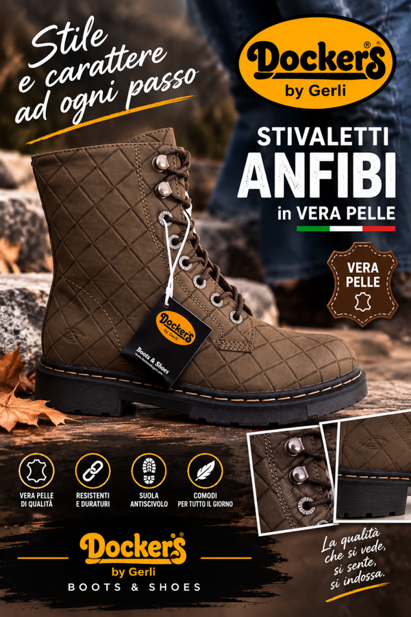 Stivaletti anfibi firmate Dockers