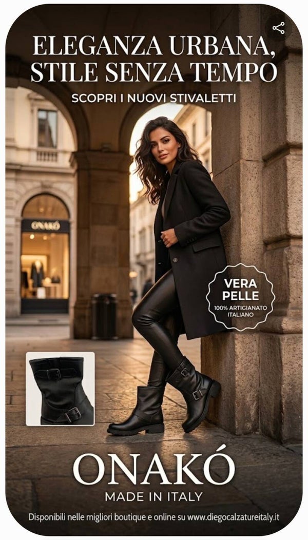 ONAKÓ stivaletti in Vera Pelle