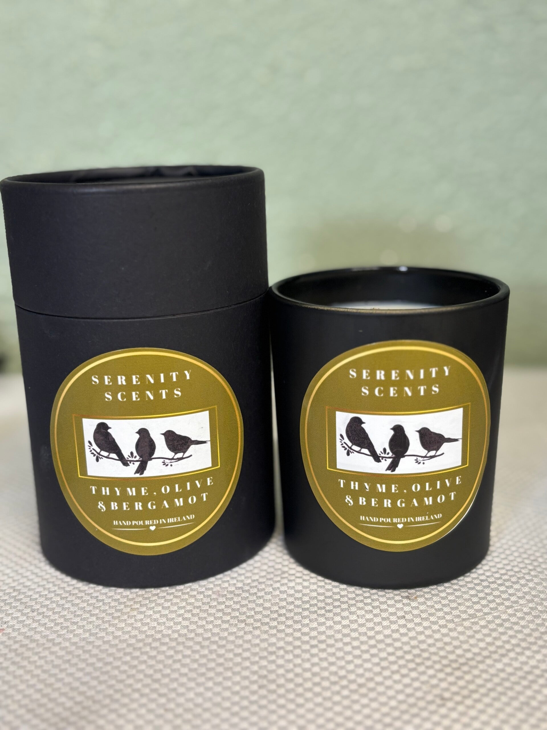 Thyme Olive & Bergamot Scented Candle