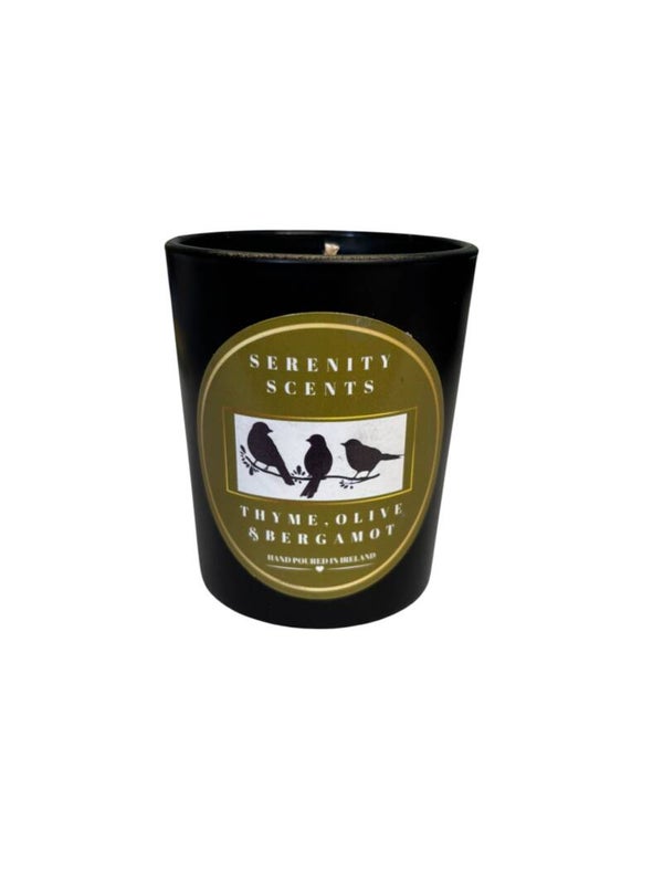 Thyme Olive & Bergamot  Travel Scented Candle