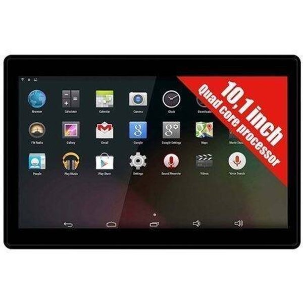 VERPAKKINGSSCHADE - Denver –  10253 -Android 8.1 Tablet – Google Play Store – Ondersteund Youtube – 16 GB ROM + 1GB RAM