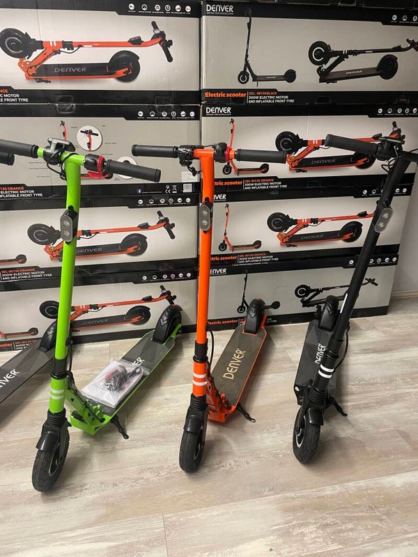 A SHOWMODELLEN! Denver 8 inch Elektrische Step 20 km/h 12 km Actieradius – Luchtband Voor – Zwart