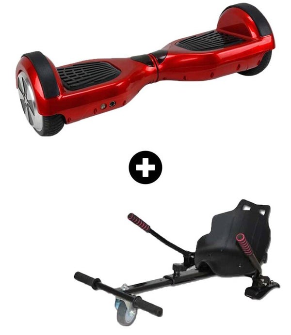 BUNDELDEAL! Moovway Hoverboard Zwart + Bluetooth incl Hoverkart NIEUW!