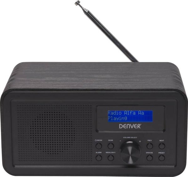 Denver – DAB Radio – AM FM – AUX – Zwart – NIEUW
