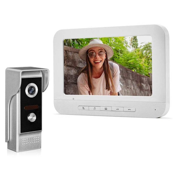 Deurintercom Bedraad – Deurbel met Camera en Groot 7 inch Scherm – Intercom – Nachtzicht – Terugspreekfunctie – Display – Bewakingscamera – Beveiligingsc